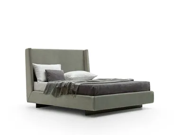 LIBECCIO SOFT - Upholstered double bed by Santalucia Mobili - view 2